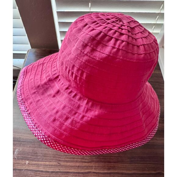 Alessandra Bacci Firenze Pink Wide Brim Sun Hat - Made in Italy - Picture 2 of 11
